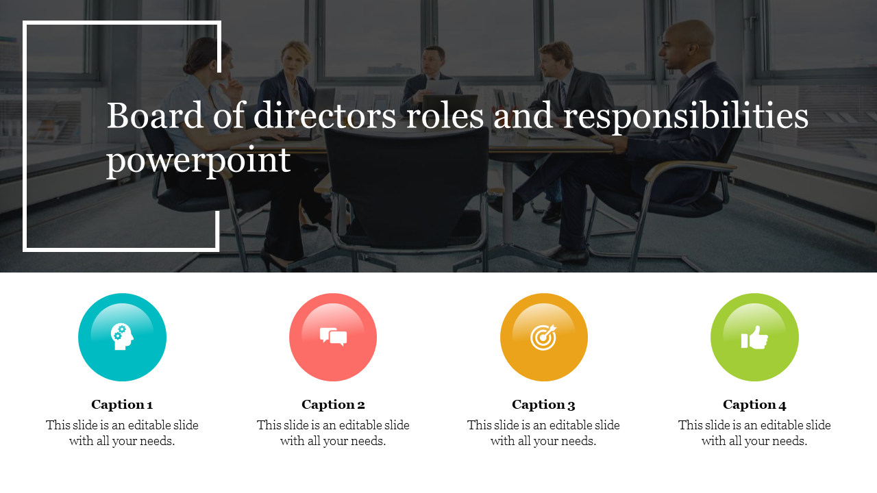 Board Of Directors Roles And Responsibilities Powerpoint Presentation